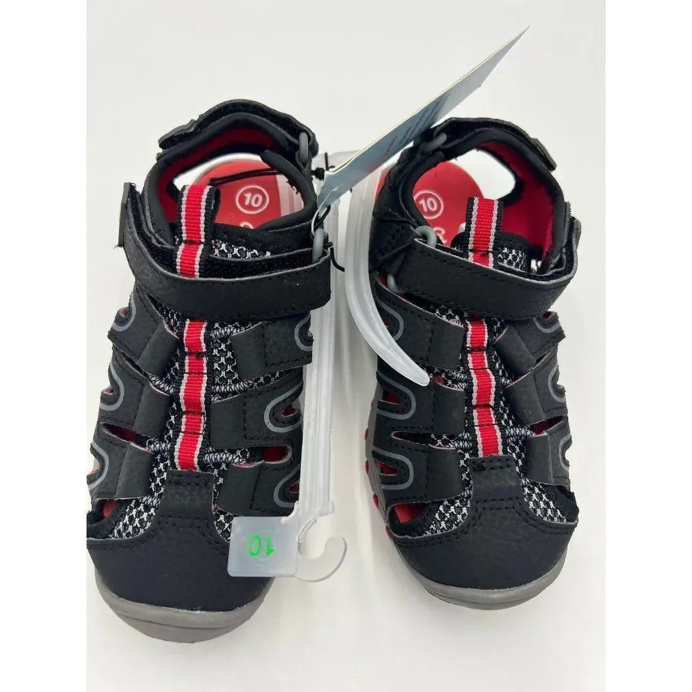 Brand New Cat & Jack Toddler Boys'‎ Black Sandals Size 10 / Casual Shoes
